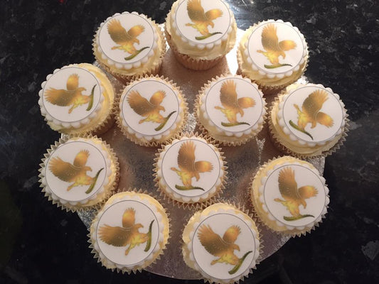 Your Photo/Logo Edible Cup Cake Toppers 2" or 2.5" (Pre-Cut Premium Icing)