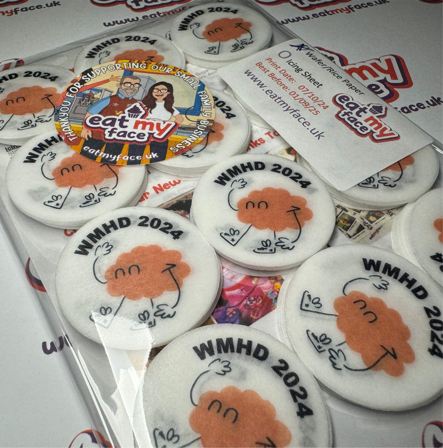 Your Logo Cup Cake Toppers (Rice/Wafer Paper)