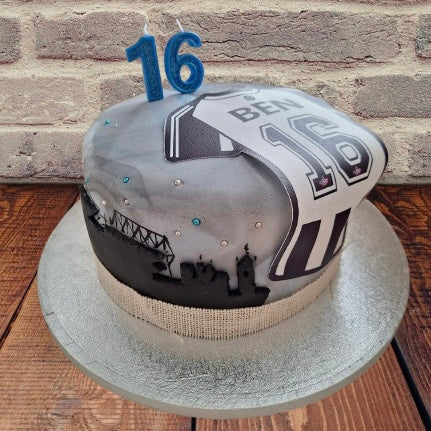 Edible Personalised Large Football Shirt Cake Topper EPL Premier League