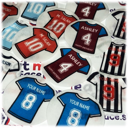 Your Football Team Cup Cake Toppers (Rice/Wafer Paper)