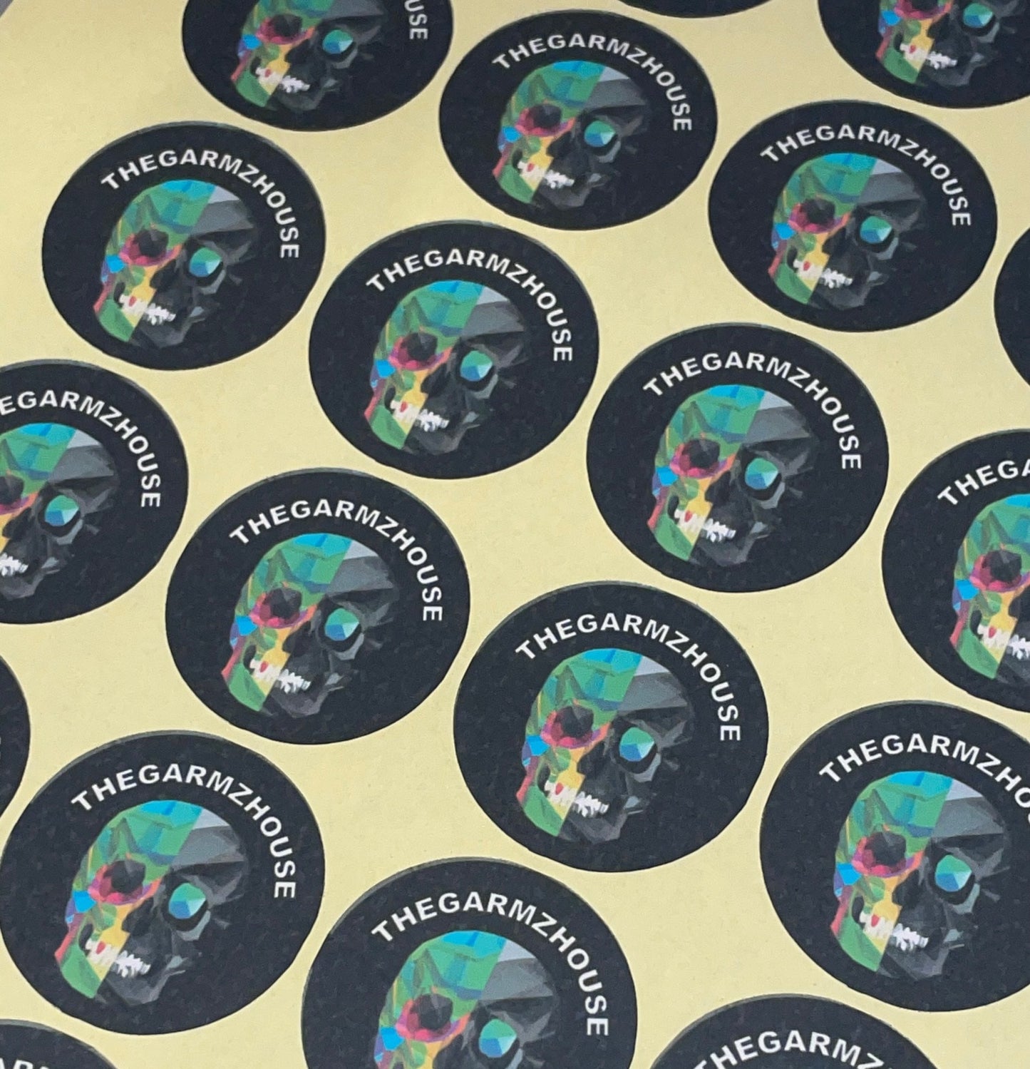 Personalised Logo Pre-Cut Stickers (Non Edible)