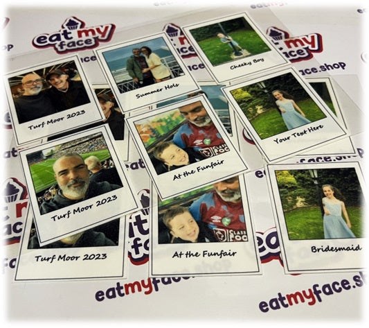 Personalised Edible Polaroid Style Photos