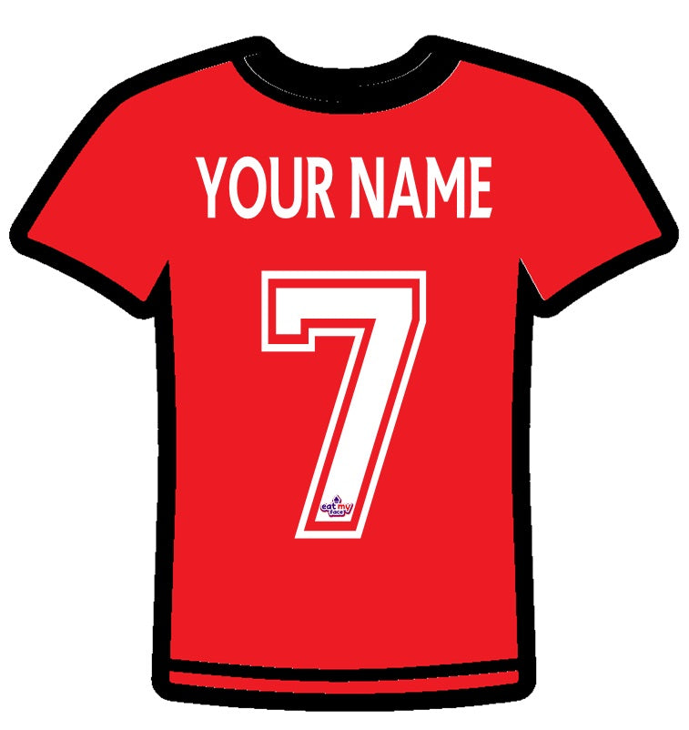 Edible Personalised Large Football Shirt Cake Topper EFL Championship