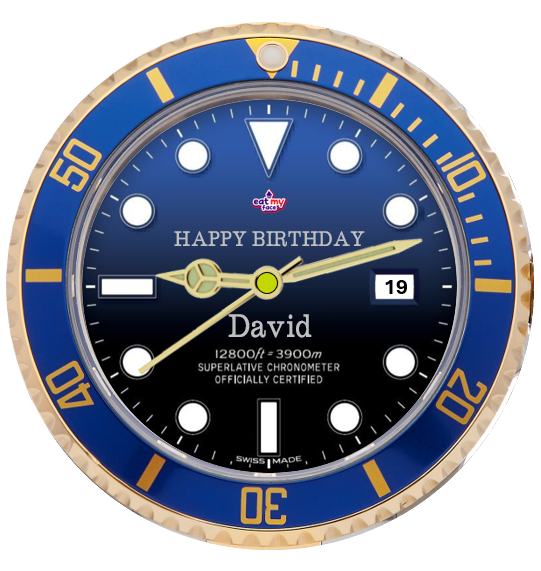 Personalised Watch Face Edible Cake Topper