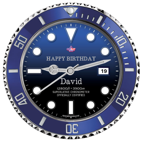 Personalised Watch Face Edible Cake Topper