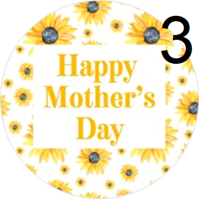 Mothers Day Pre-Cut Cup Cake Toppers