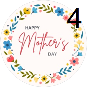 Mothers Day Pre-Cut Cup Cake Toppers