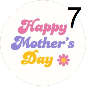 Mothers Day Pre-Cut Cup Cake Toppers