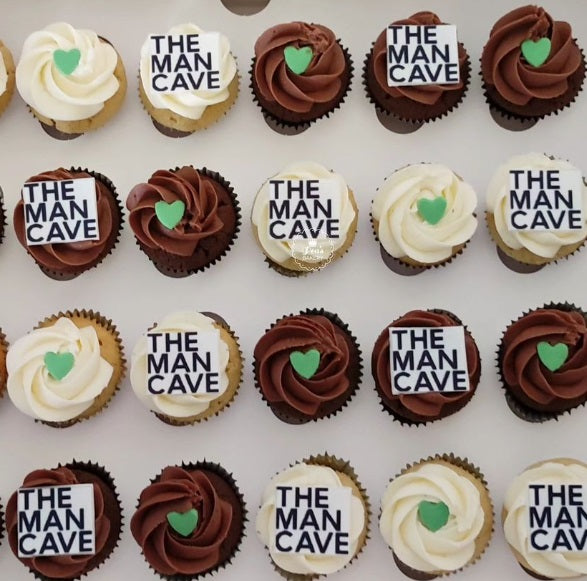 Your Logo SQUARE Cup Cake Toppers (Rice/Wafer Paper)