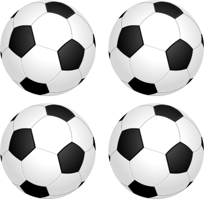 Footballs Edible Cup Cake Toppers (Rice/Wafer Paper)