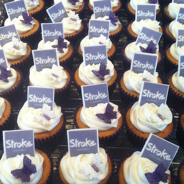 Your Logo SQUARE Cup Cake Toppers (Rice/Wafer Paper)