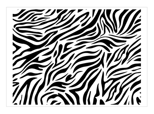 Large Edible Zebra Pattern Cake Wrap