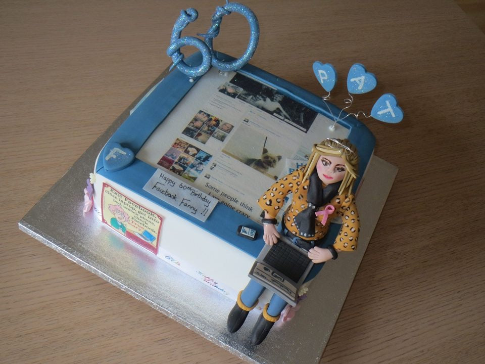 Large Personalised Square Cake Topper