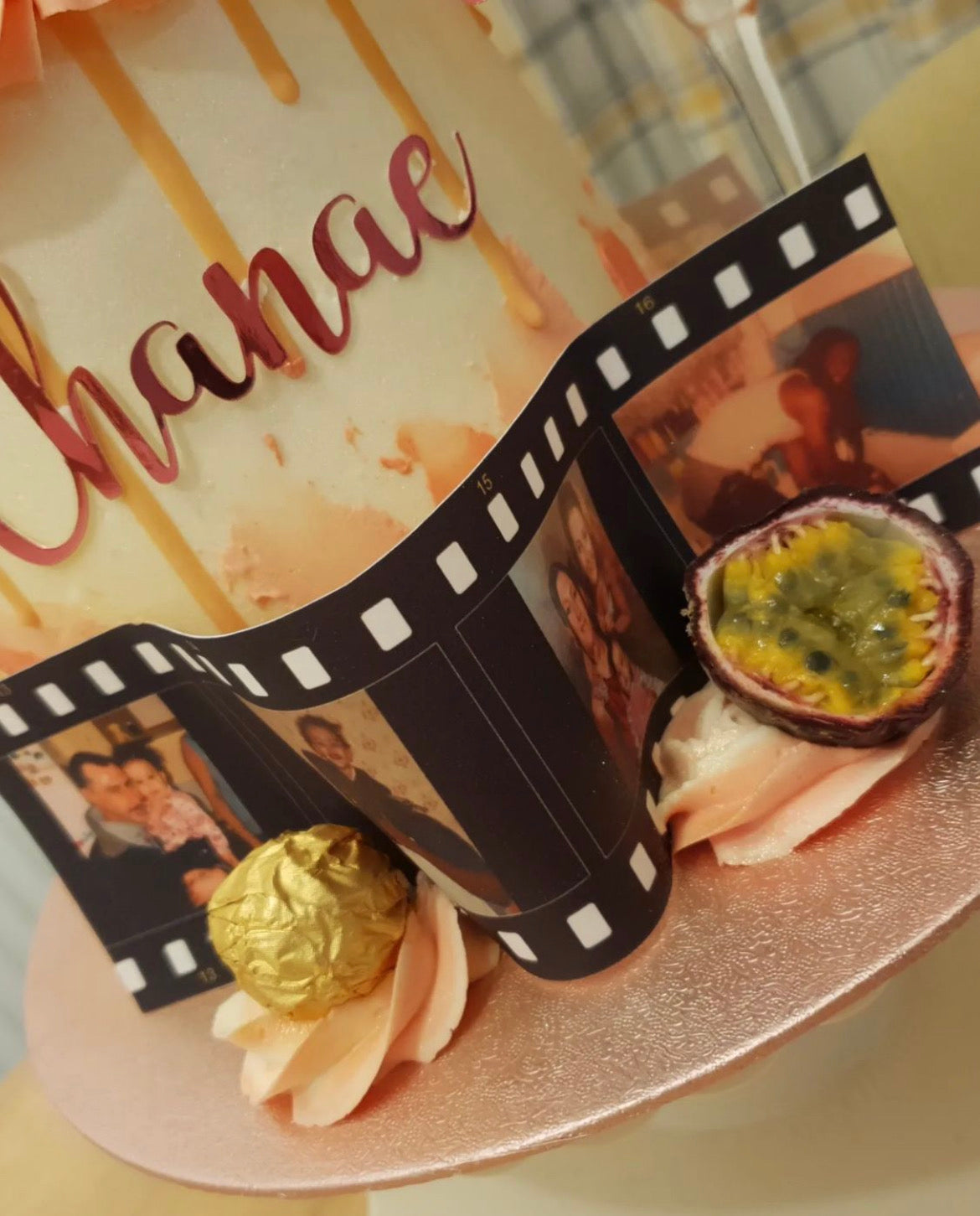 Large Personalised Edible Film Reel Strips