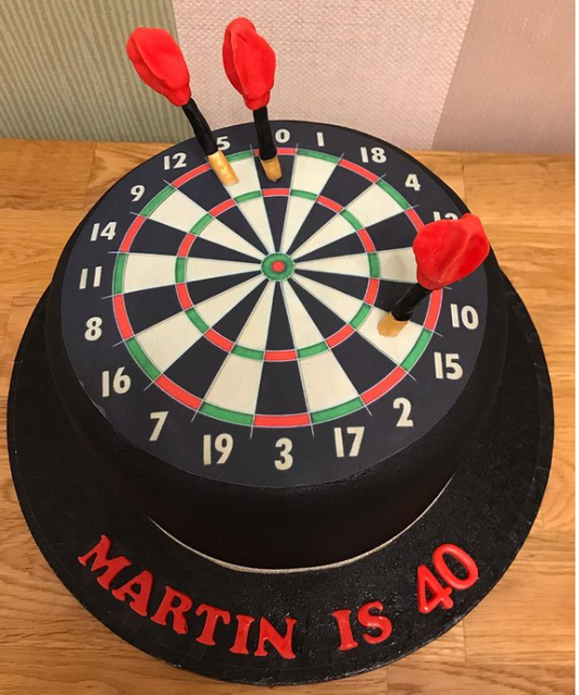 Large Personalised Edible Dart-Board
