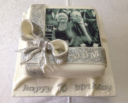 Large Personalised Square Cake Topper