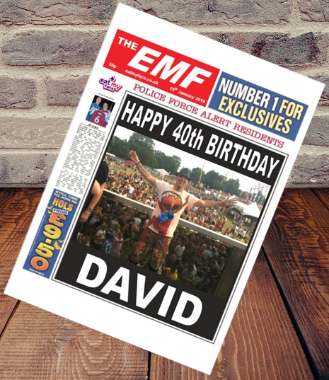 Edible News Paper PERSONALISED Front Page