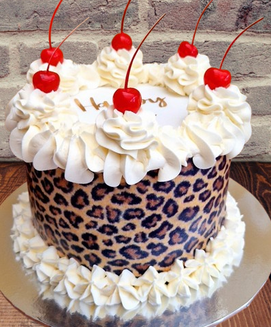 Large Edible Leopard Print Cake Wrap/Strips