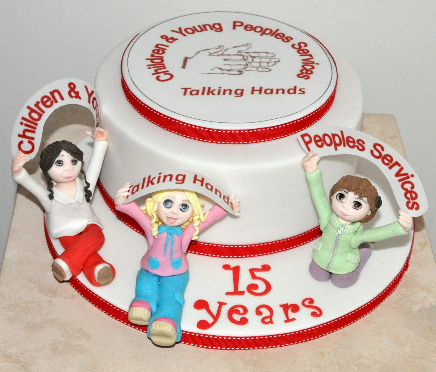 Large Personalised Circular Cake Topper